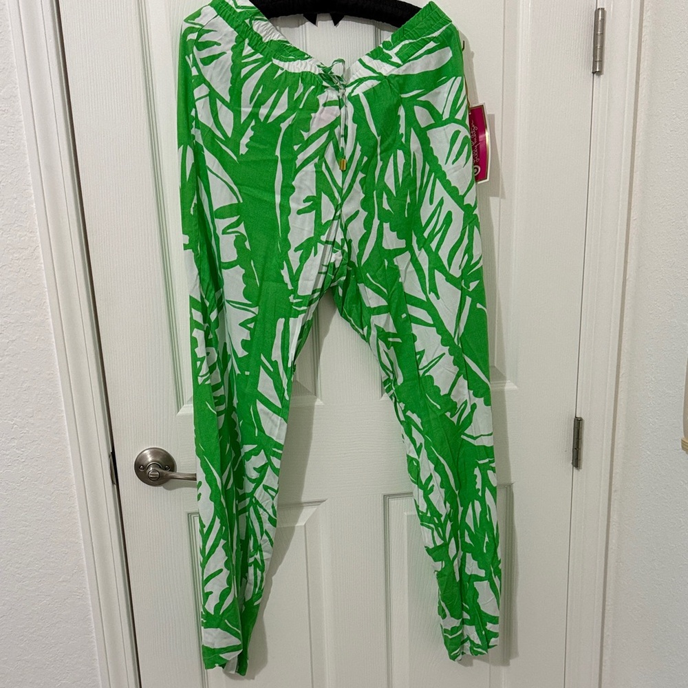 Lilly Pulitzer for Target Green and White Pants